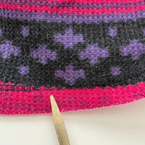 4/$25 Motherhood Maternity Fall Blooms Stripe Top Long Tab Sleeve Thermal Size M - Picture 8 of 12